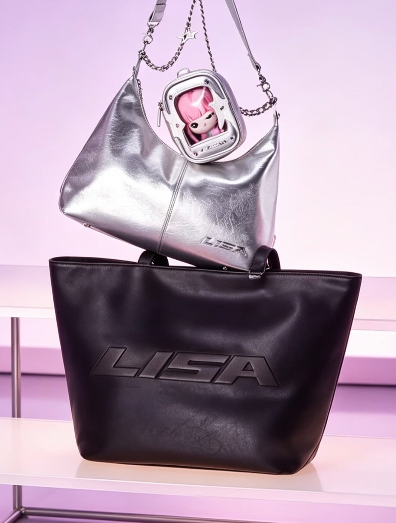 LISA × MINISO - Plush Charm Bag