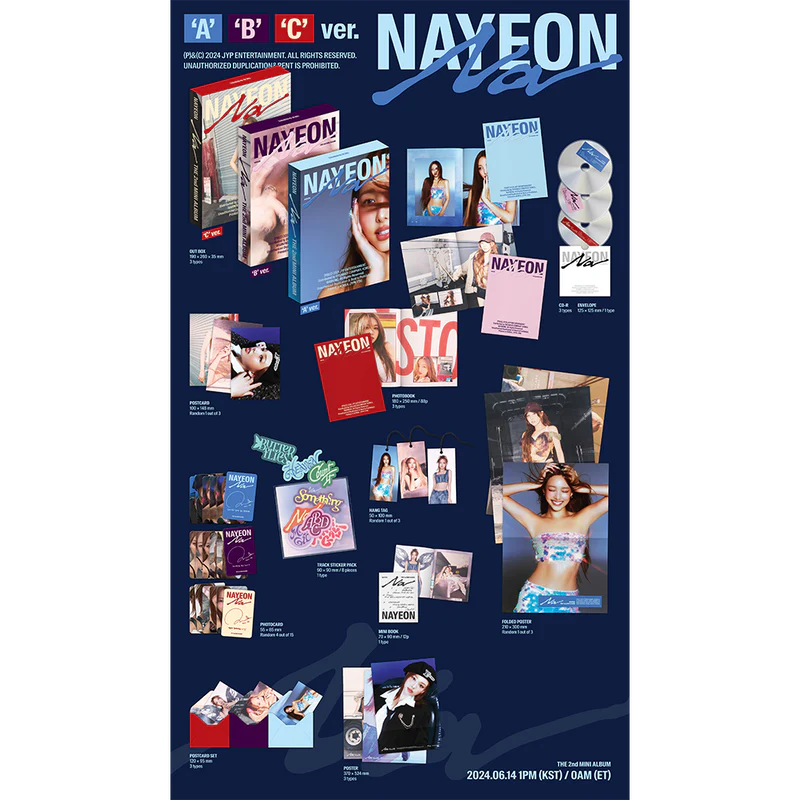 (TWICE) NAYEON - NA ('A' Ver. / 'B' Ver. / 'C' Ver.)