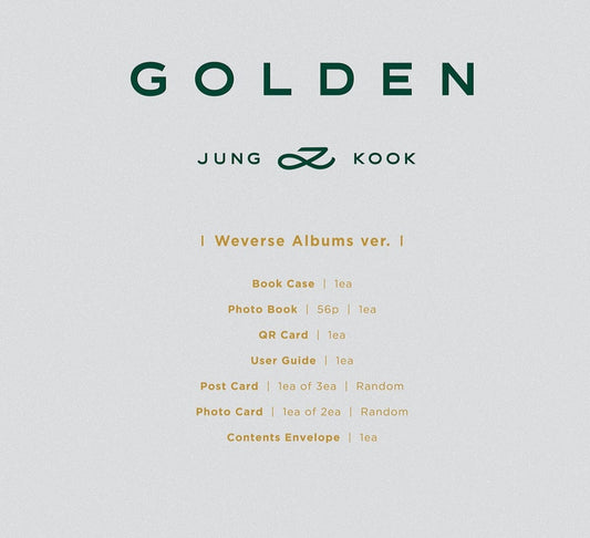 (BTS) Jung Kook - GOLDEN (Weverse Albums ver.)