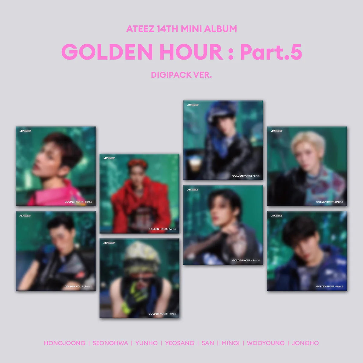 ATEEZ - GOLDEN HOUR: Part.5 (Digipack Ver.) – versión digipack oficial | PopMagic Venezuela