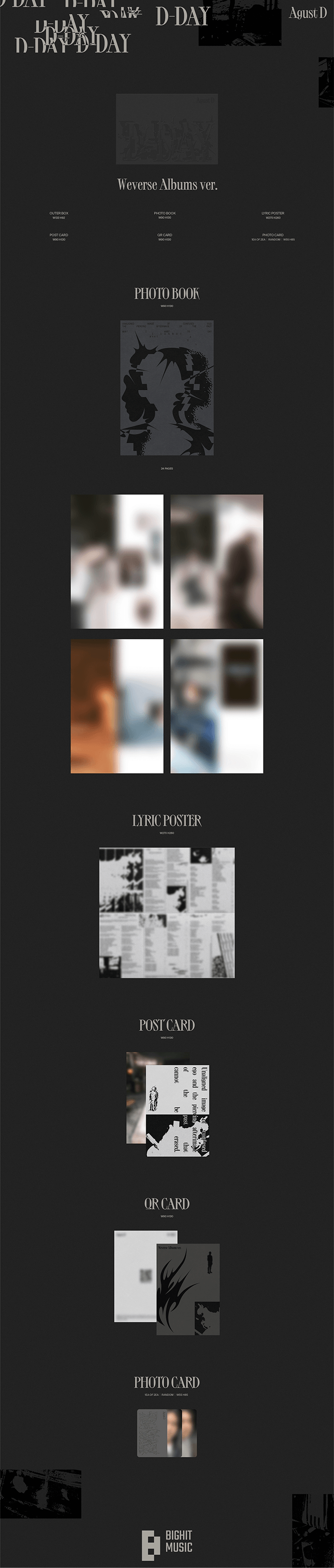 (BTS) Agust D (SUGA) - D-DAY (Weverse Albums ver.)