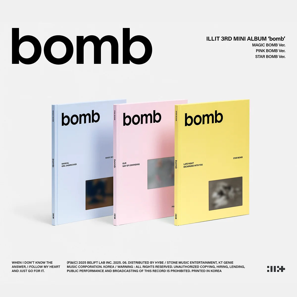 ILLIT - bomb (Standard Ver.) – álbum oficial | PopMagic Venezuela