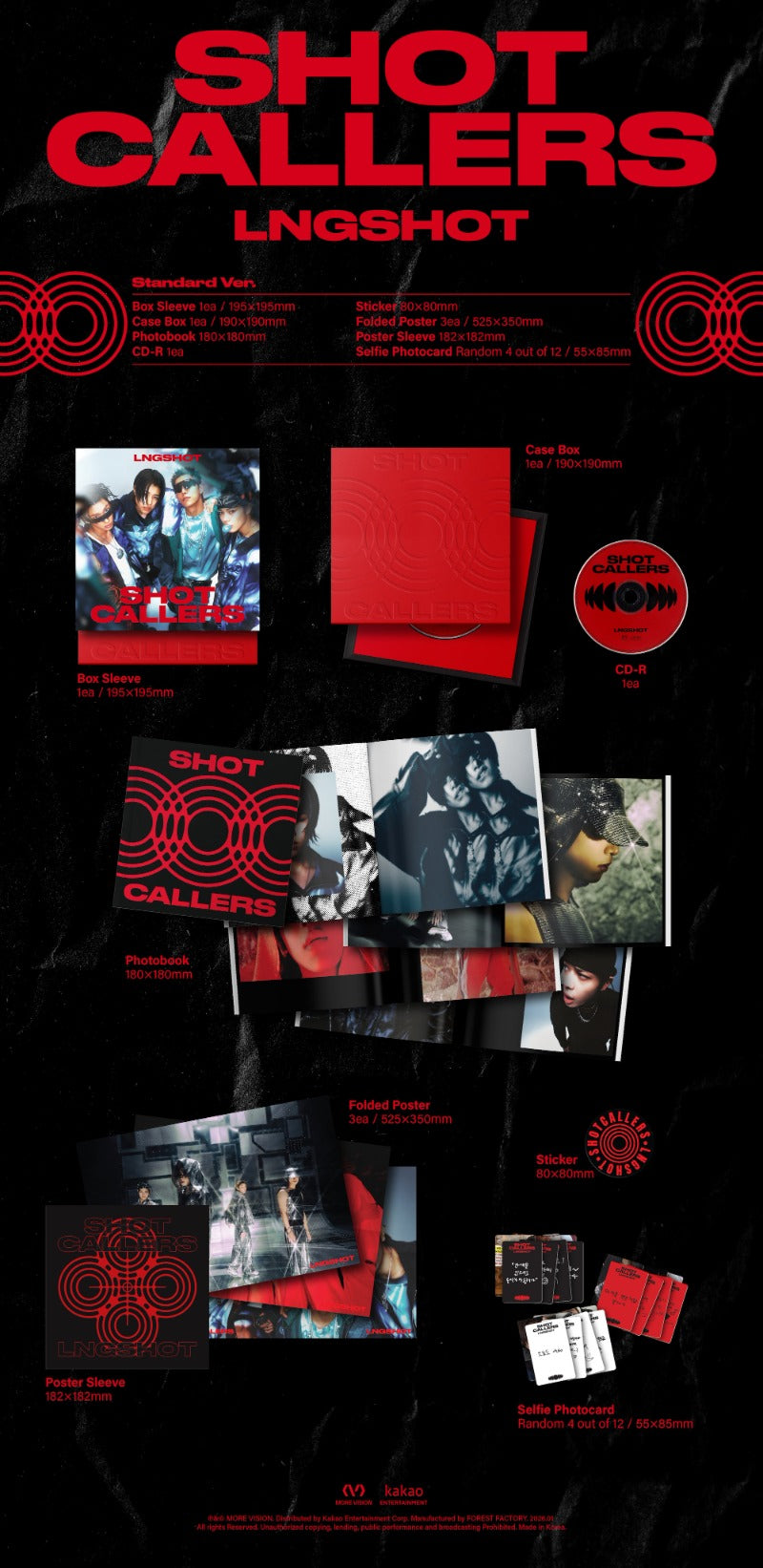 LNGSHOT 1st EP - [SHOT CALLERS] (Standard Ver.)