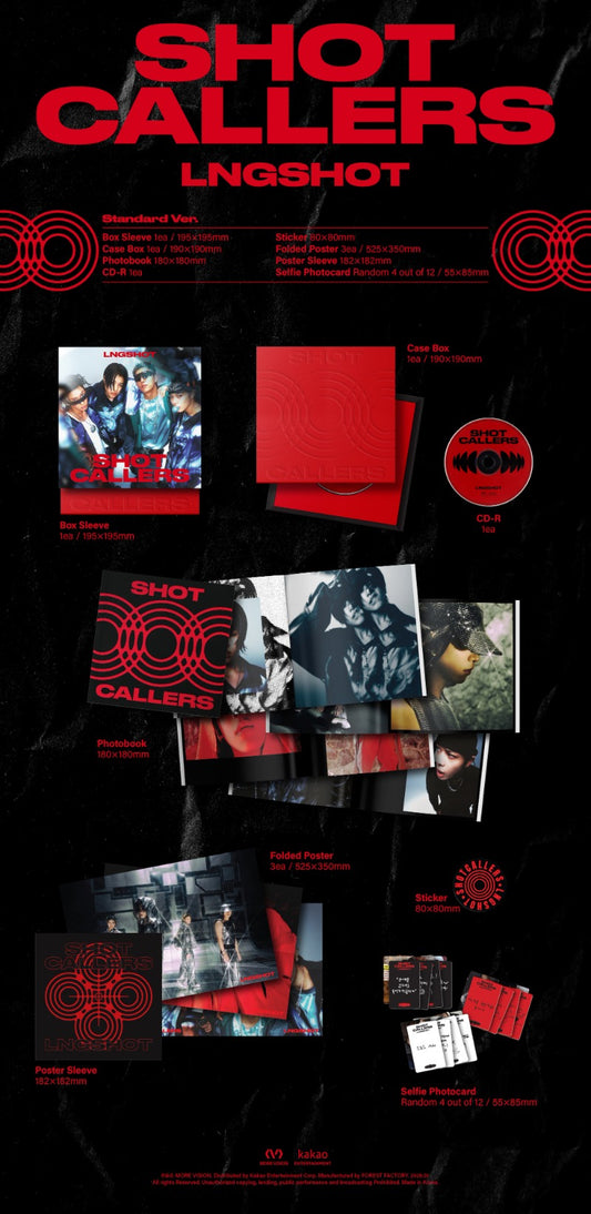 LNGSHOT 1st EP - [SHOT CALLERS] (Standard Ver.)