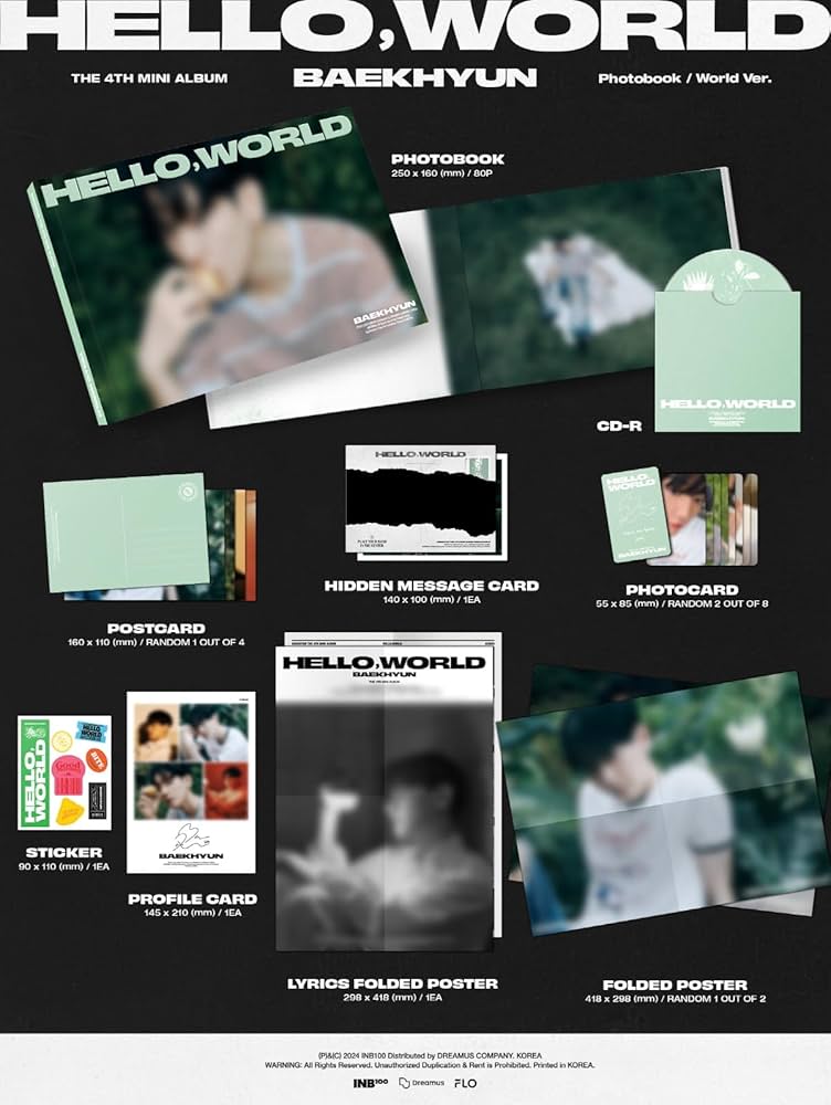 (EXO) BAEKHYUN - 4th Mini Album [Hello, World] (Photobook Ver.)