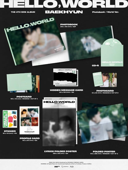 (EXO) BAEKHYUN - 4th Mini Album [Hello, World] (Photobook Ver.)