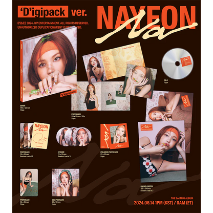 (TWICE) NAYEON - The 2nd Mini Album [NA] (‘D’igipack ver.)