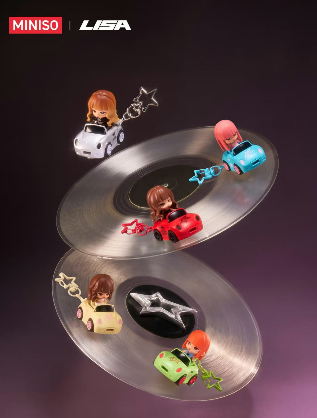 LISA × MINISO - EDC Fidget Keychain Blind Box