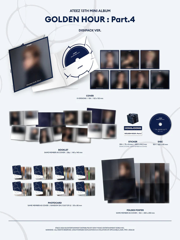 ATEEZ - GOLDEN HOUR : Part.4 (DIGIPACK VER.)