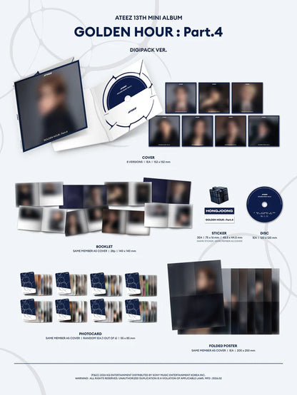 ATEEZ - GOLDEN HOUR : Part.4 (DIGIPACK VER.)