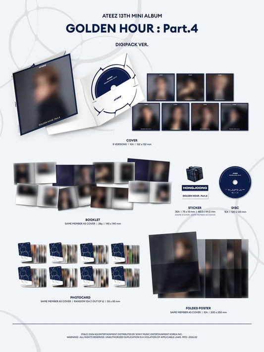 ATEEZ - GOLDEN HOUR : Part.4 (DIGIPACK VER.)