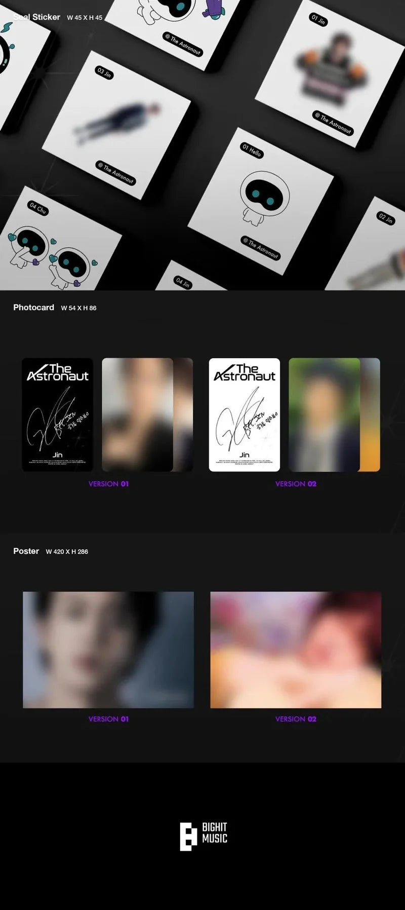 (BTS) Jin - Single Album [The Astronaut]