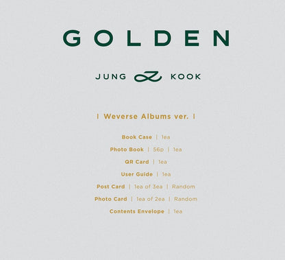 (BTS) Jung Kook - GOLDEN (Weverse Albums ver.)