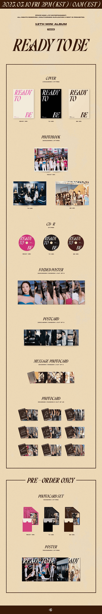 TWICE - 12th Mini album [READY TO BE]