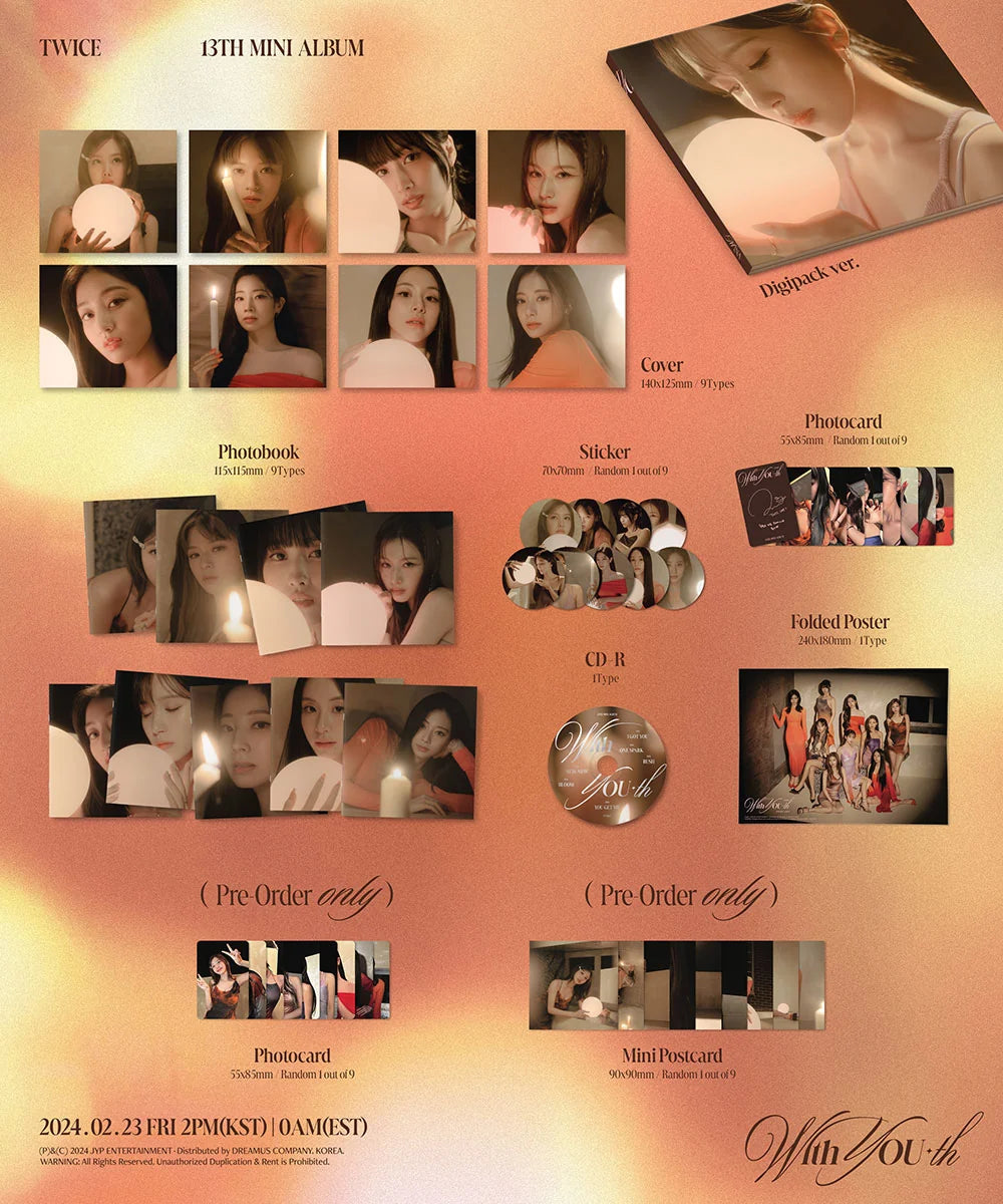 TWICE - With YOU-th (Digipack Ver.) – versión digipack oficial | PopMagic Venezuela